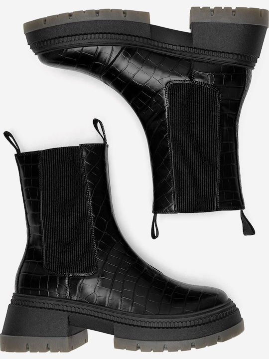 Stiefeletten Damen Schwarz