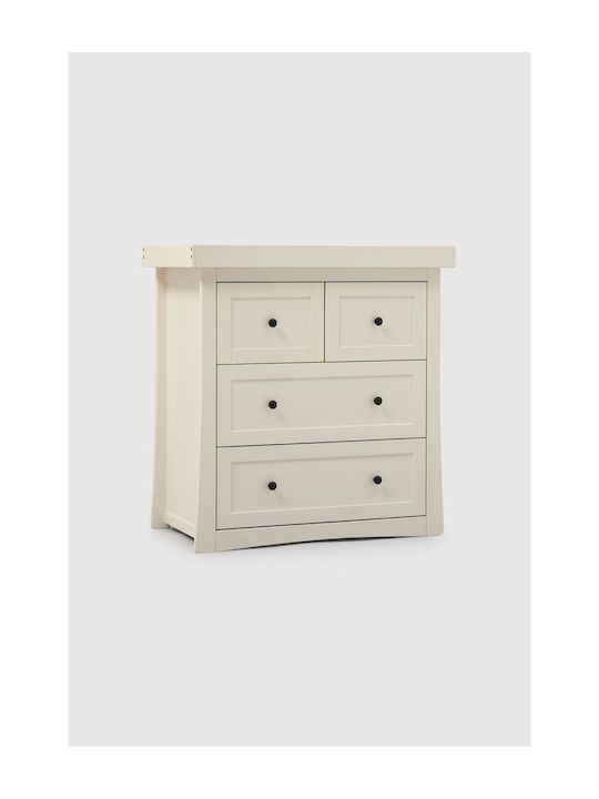 Harrogate Baby Kommode mit 3 Schubladen Ecru 52x95x93cm