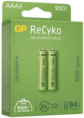 Genius Pack Επαναφορτιζόμενες Μπαταρίες AAA Ni-MH 950mAh 1.2V 2τμχ