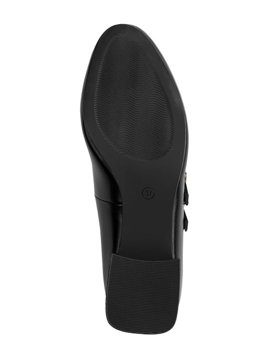 Anatomic Black Heels with Strap