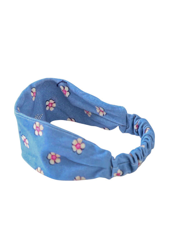 Monnalisa Kids Hair Ribbon in Light Blue Color