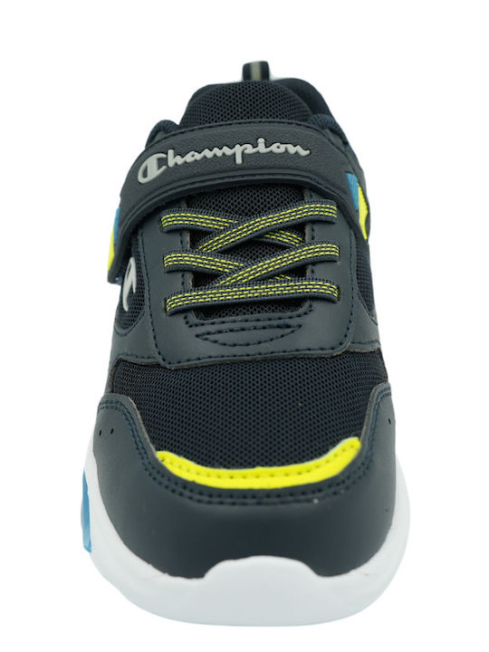 Wave Παιδικά Sneakers με Σκρατς & Φωτάκια Navy Μπλε S32778-BS502