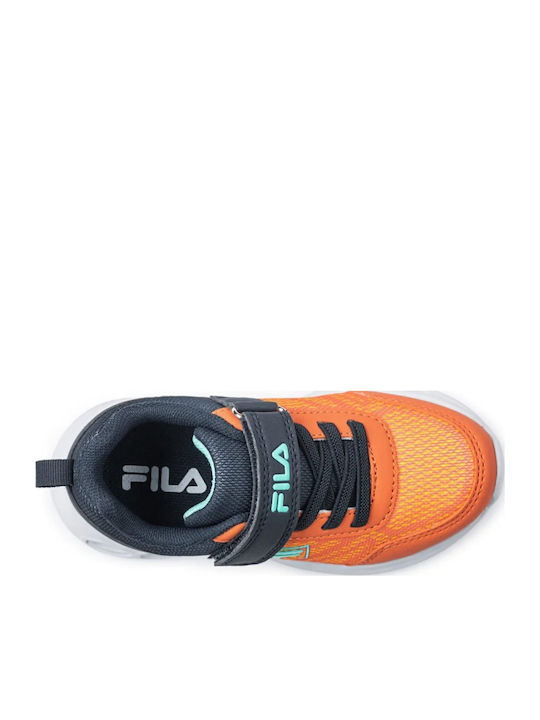 Flash Gordon Παιδικά Sneakers Ανατομικά με Σκρατς & Φωτάκια Πορτοκαλί