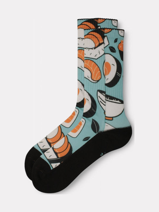 Κάλτσα #doyoudaresocks By Dimi Socks Digital Printed Casual Sushi Ds70037-μπλε
