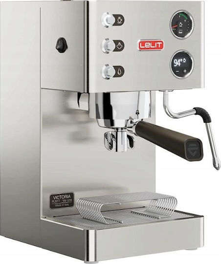 Lelit Victoria Pl91t Μηχανή Espresso 1200W Πίεσης 15bar για Cappuccino Ασημί