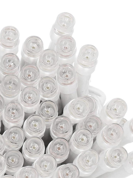 Outdoor Garden Lighting Installation 9 Meters 120 LEDs Battery-Operated White