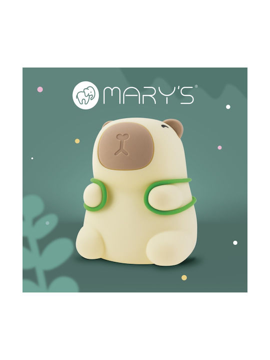Mary's LED Kinder Dekorative Lampe Berührung Weiß 11.65x9.56x11.6εκ.