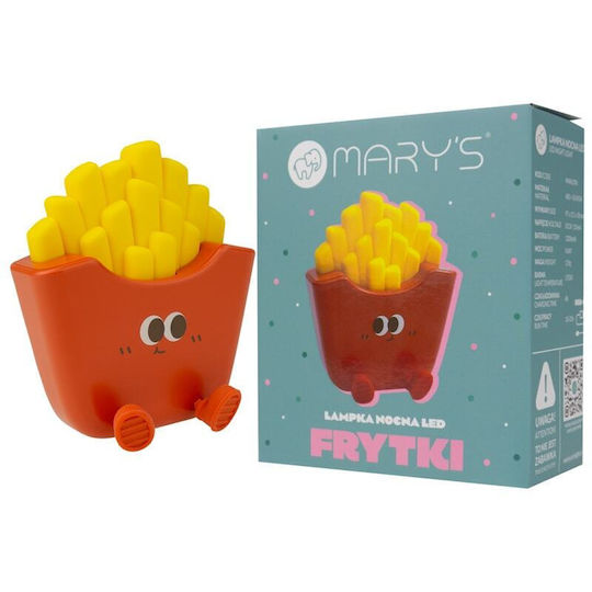 Mary's LED Детско Декоративно Осветление Touch Червен 9.7x9.7x11.1εκ.