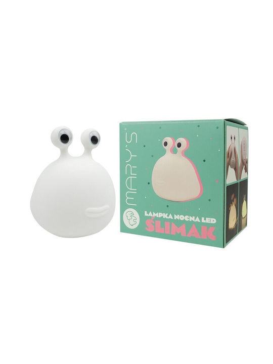 Mary's Led Kids Portable Lamp White 12.8x12.5x12.8εκ.