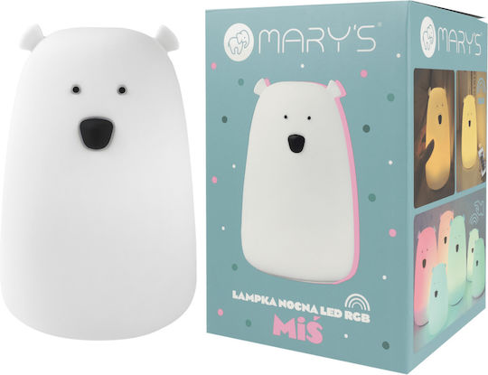 Mary's Nursery Night Light LED Bear USB White Warm