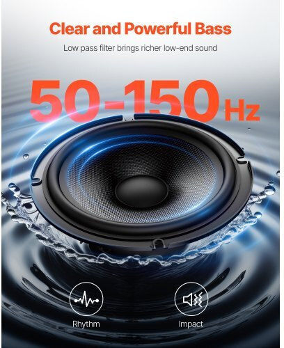 Vevor Subwoofer Αυτοκινήτου 8" 240W RMS με Κούτα