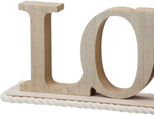 ArteLibre Decorative Space Love made of Wooden 41x7.5x12.5cm 1pcs