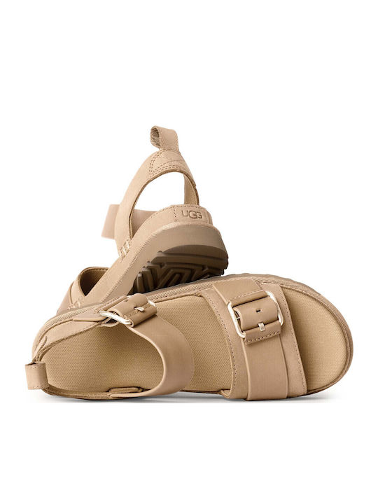 UGG Goldenstar Leather Sandals Beige