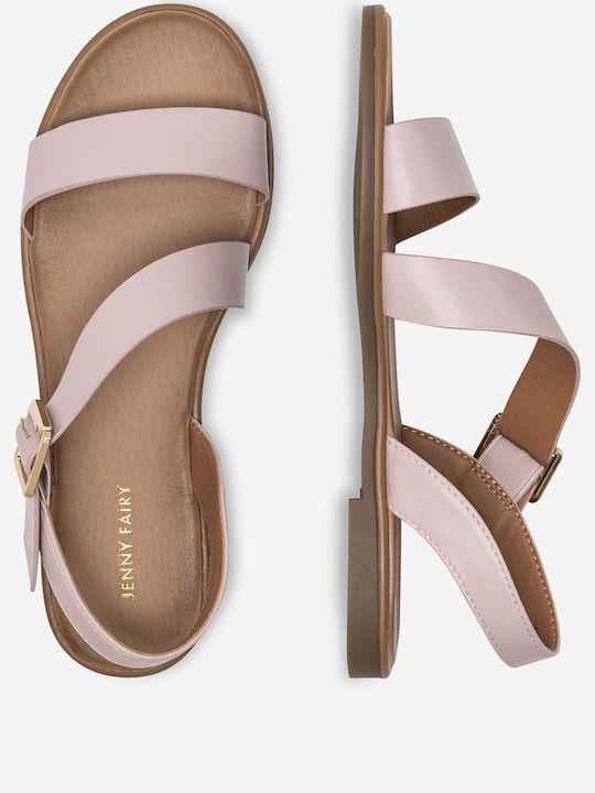 Flache Sandalen für Damen in Braun Farbe