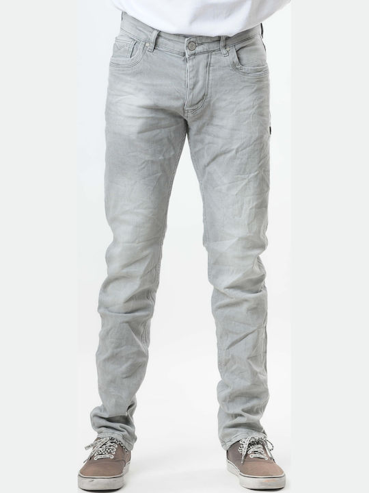 Men's Jeans Pants Elastic with Regular Fit Grey