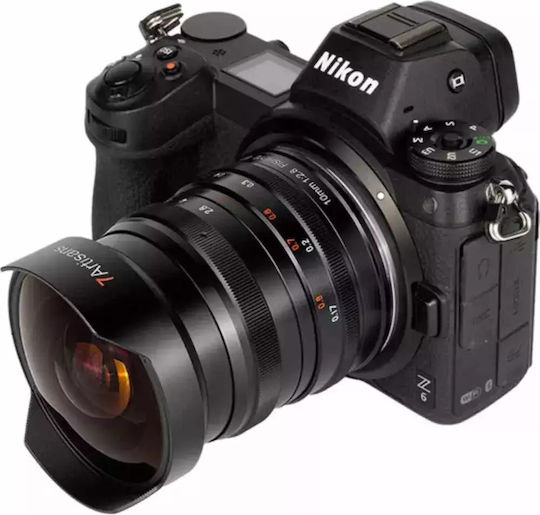 7artisans Full Frame Camera Lens Photoelectric 10mm F/2.8 Fisheye for Nikon Z Mount Black
