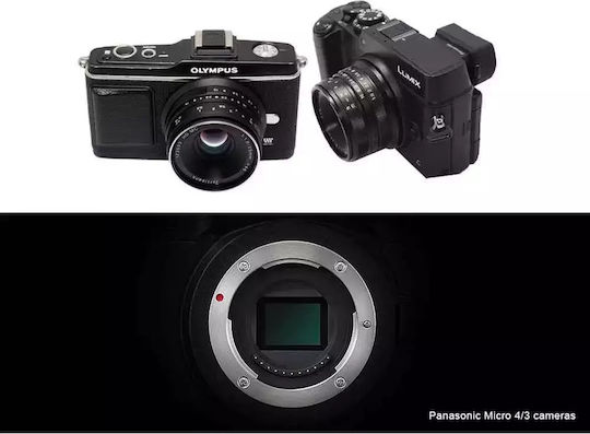 7artisans Crop Camera Lens Photoelectric 25mm f/1.8 Fixed for Micro Four Thirds (MFT) Mount Black