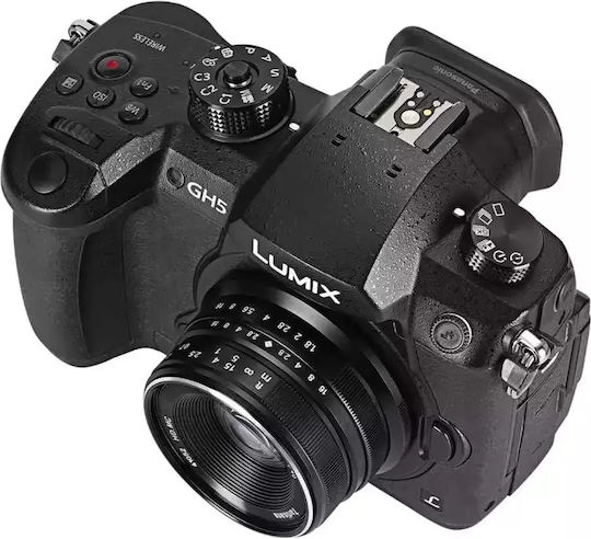 7artisans Crop Camera Lens Photoelectric 25mm f/1.8 Fixed for Micro Four Thirds (MFT) Mount Black