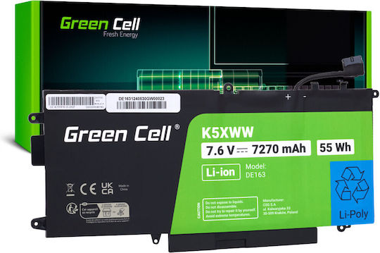 Laptop-Akku K5xww 725ky N18gg Dell Latitude E5289 5289 7389 Serie 7,6V 60Wh OEM-Code 1-bat0296