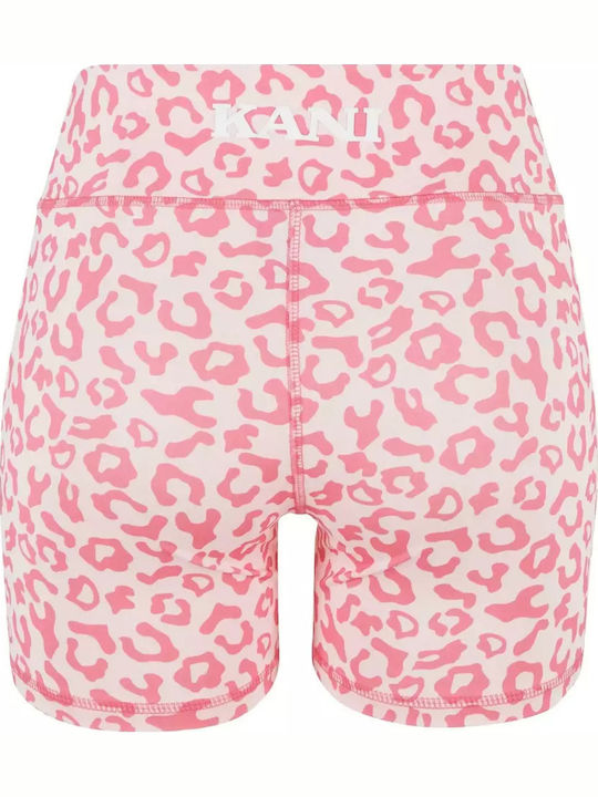 Retro Women's Legging Shorts Rose Pink