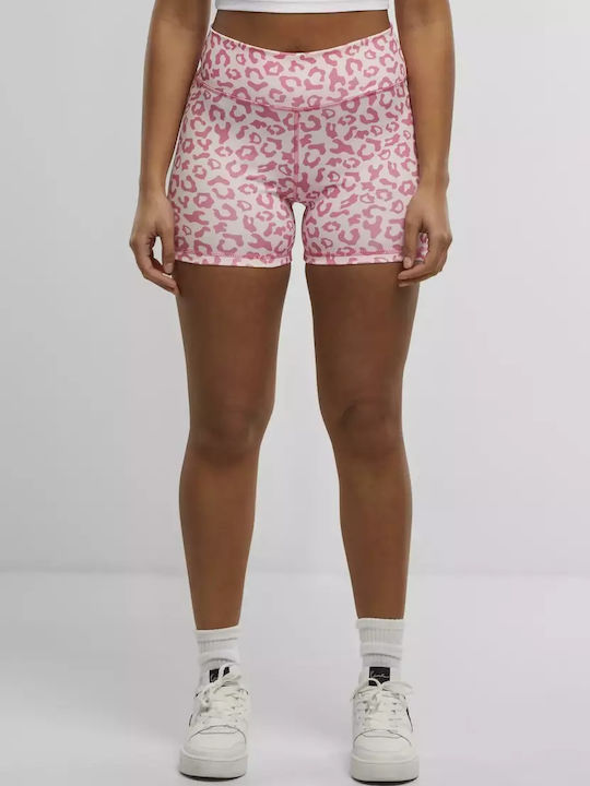 Retro Women's Legging Shorts Rose Pink