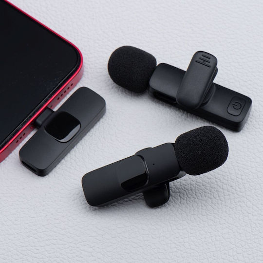 NetOne Lavalier K1 Σετ Ασύρματο Μικρόφωνο Πέτου, Clip On για Κινητό