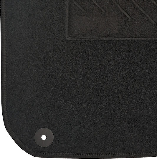 Σετ Μπροστινά και Πίσω Πατάκια 5τμχ για Skoda Fabia 2007-2014 Μαύρα
