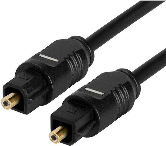 Techly DAC-310 Optical Audio Cable TOS male - TOS male Μαύρο 2m