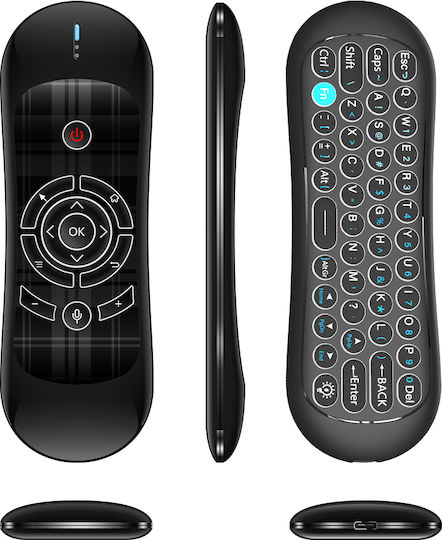 Wireless Remote Control No Brand R2 Air Mouse Usb 2.4ghz Microphone Ir Learning Black 13043