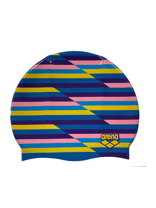 Arena Print 2 Badekappe 271 Racing Stripes Arena Grün