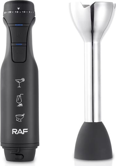 Raf Blender De Mână Cu Tijă Din Inox 1500W Negru