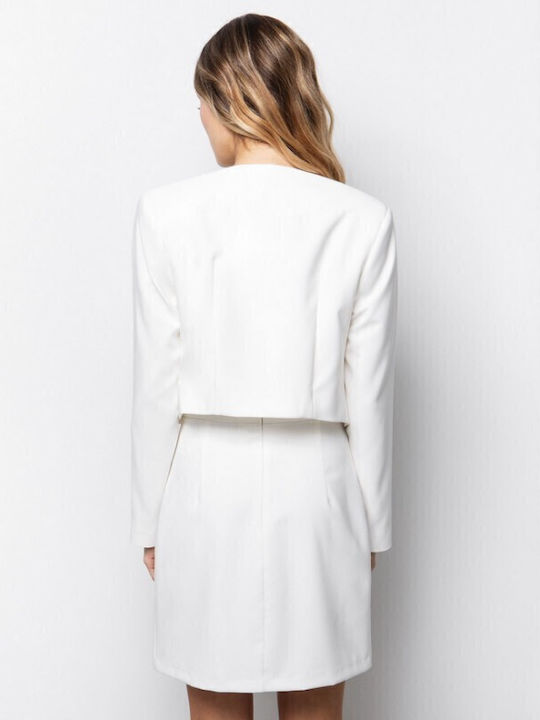 Toi&Moi Scurt Blazer pentru femei Sacou Alb