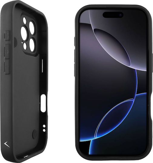 Volte-Tel Butterflies Strap Задна корица Силикон Черен (iPhone 16 Pro)