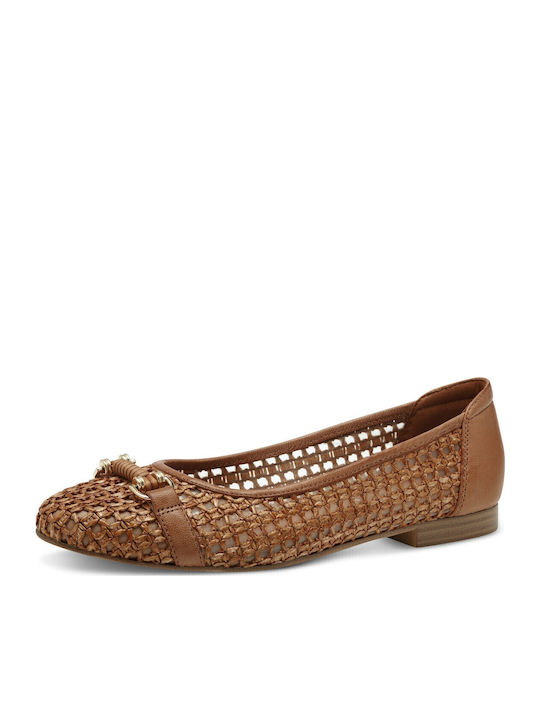 Anatomic Leather Ballerinas Tabac Brown