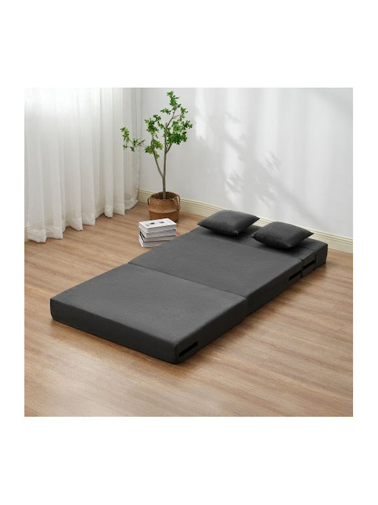 Multifunctional Bean Bag Sofa Dark Gray 195x100.5x15cm