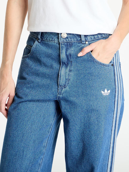 Adicolor Denim 3 Stripes Track Pants Damenjeans Indigo Denim