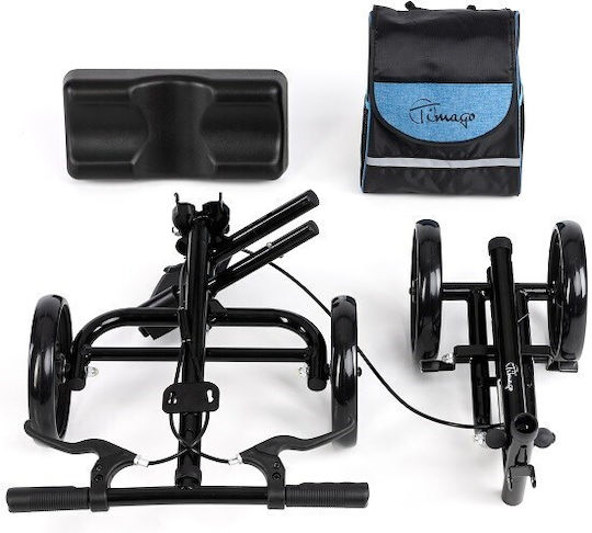 Timago Αναπηρικό Αμαξίδιο Scooter Πτυσσόμενο 44cm Μαύρο