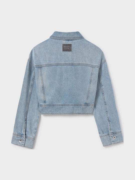 Kids' Denim Jacket Short Blue