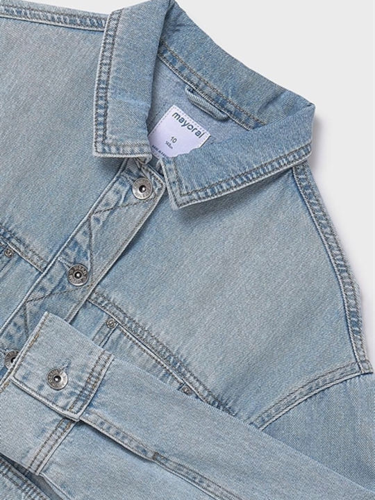 Kids' Denim Jacket Short Blue
