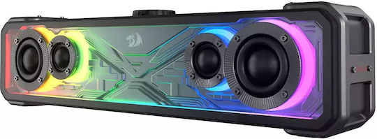 Redragon Surge GS817 2.0 Wireless Speakers with RGB and Bluetooth 30W Black