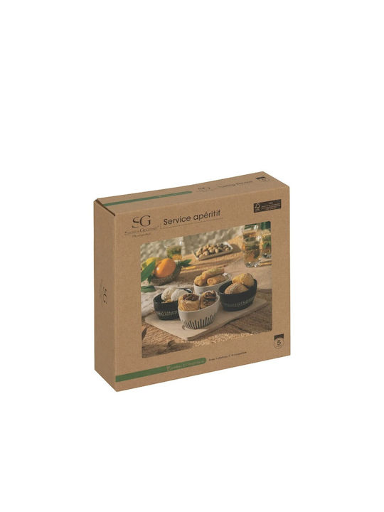 Secret de Gourmet Keramik Ordnungshüter 4 Schlitze mit Basis Mehrfarbig Ø5xH6.5cm W22.8xL22.8xH6.5cm 4Stück Secret de Gourmet Keramik Ordnungshüter 4 Schlitze mit Basis Mehrfarbig Ø5xH6.5cm W22.8xL22.8xH6.5cm 4Stück