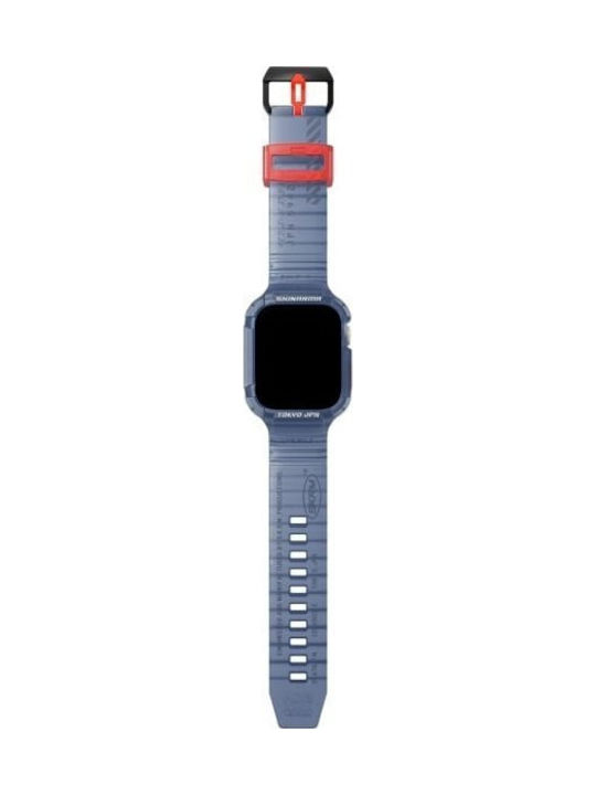 Skinarma Strap+saido Cover 2in1 Apple Watch 45/44mm Ciemno Dark Blue