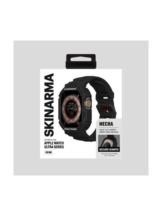 Skinarma Strap+mecha Cover 2in1 Apple Watch 49mm Black