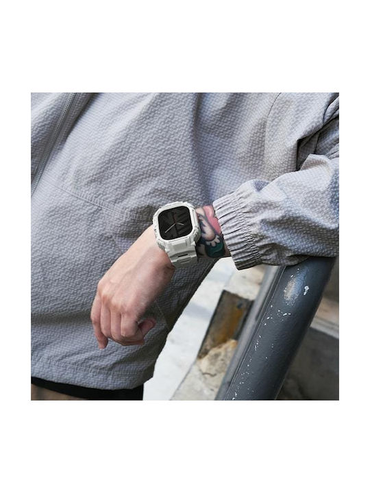Skinarma Strap+mecha Cover 2in1 Apple Watch 49mm Black