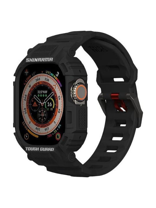 Skinarma Strap+mecha Cover 2in1 Apple Watch 49mm Black