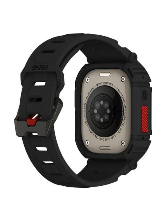 Skinarma Strap+mecha Cover 2in1 Apple Watch 49mm Black