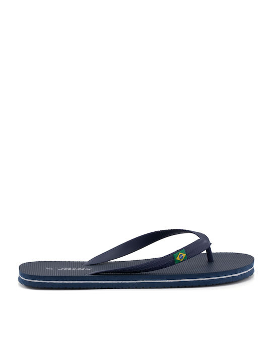 Herren Flip Flops Anatomisch Dunkelblau