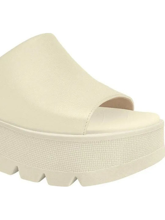 Flache Sandalen für Damen Anatomisch Flatforms in Weiß Farbe