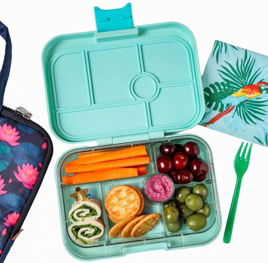 Yumbox Original Recipient pentru copii din plastic Turcoaz x 6buc