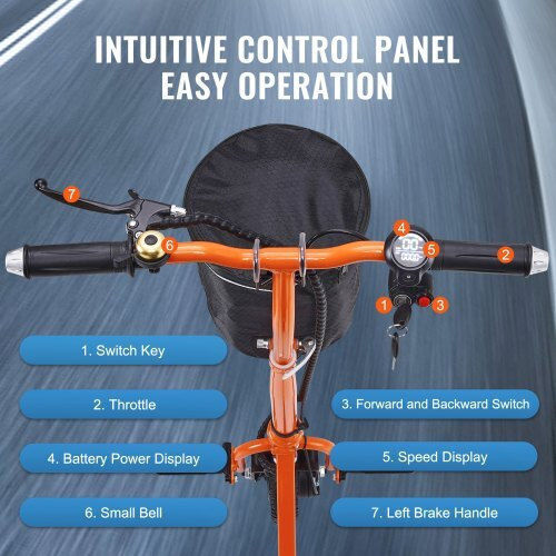 Vevor Vevor Rollstuhl Klappbar Scooter 100.5cm CXZDZXC3L9KMUIOZTV2